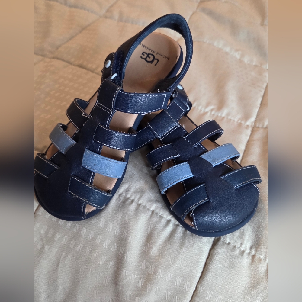UGG Kids Navy Blue Sandals